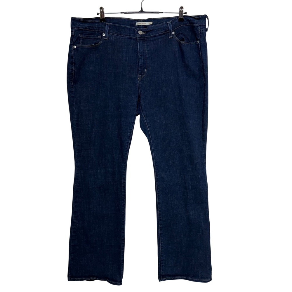 Levi's Jeans Women 22W Measures 42X31 Blue‎ Classic Bootcut Stretch